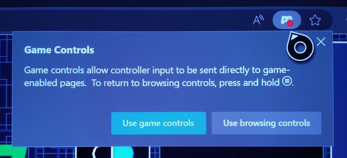 How I enable game controls